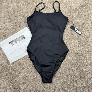 TA3 Sculpting Swimsuit The Lacey Black XS Reg/Long $170 Sexy Tummy Control NWT